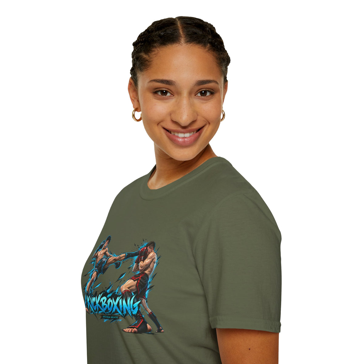 Kickboxing Graphic T-Shirt — Retro Fighters Design
