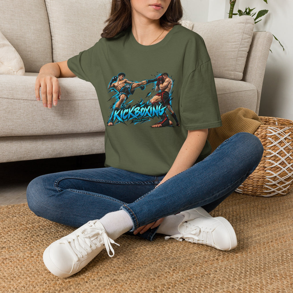 Kickboxing Graphic T-Shirt — Retro Fighters Design
