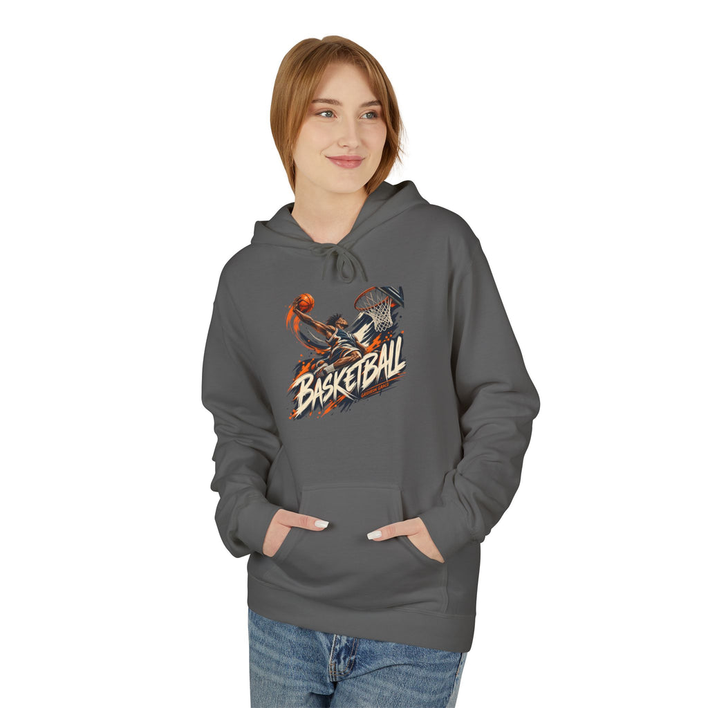 Basketball Graphic Hoodie — Retro Slam Dunk Pullover for Players & Fans
