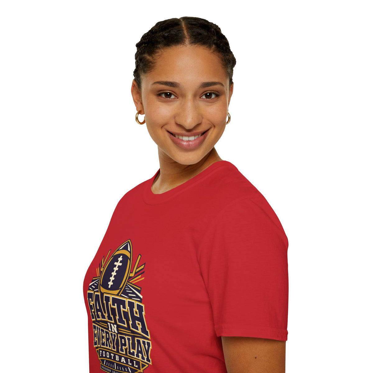 Faith in Every Play Football T-Shirt