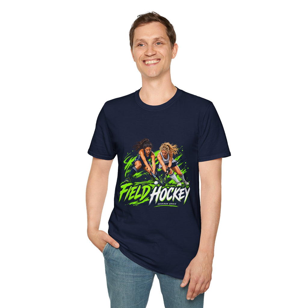 Field Hockey Players Graphic T-Shirt — Neon Action Sports Tee