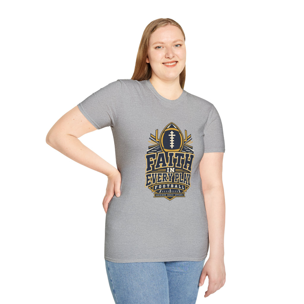 Faith in Every Play Football T-Shirt