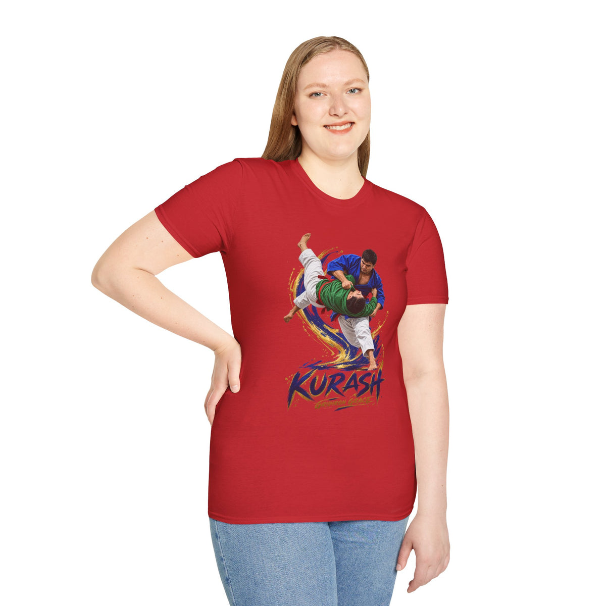 Kurash Wrestling T-Shirt — Traditional Kurash Throw Graphic Tee