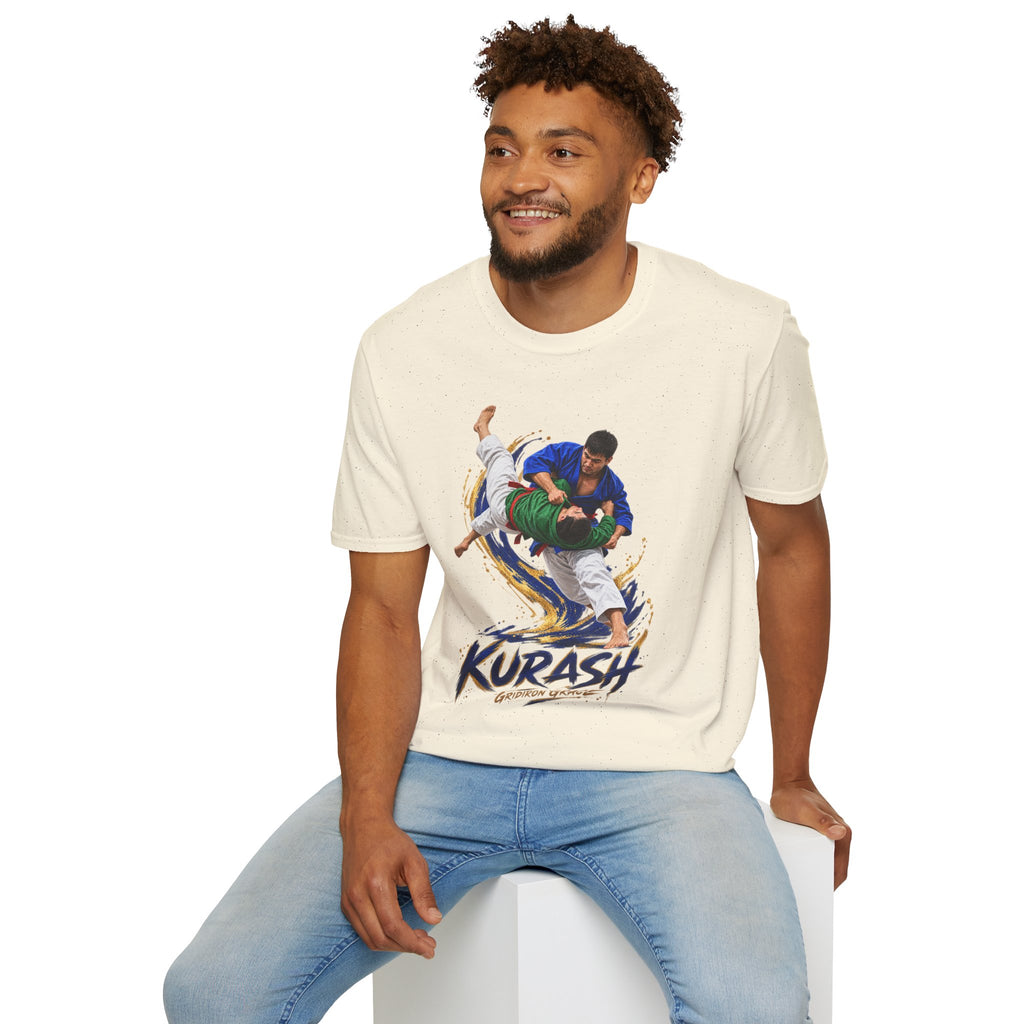 Kurash Wrestling T-Shirt — Traditional Kurash Throw Graphic Tee