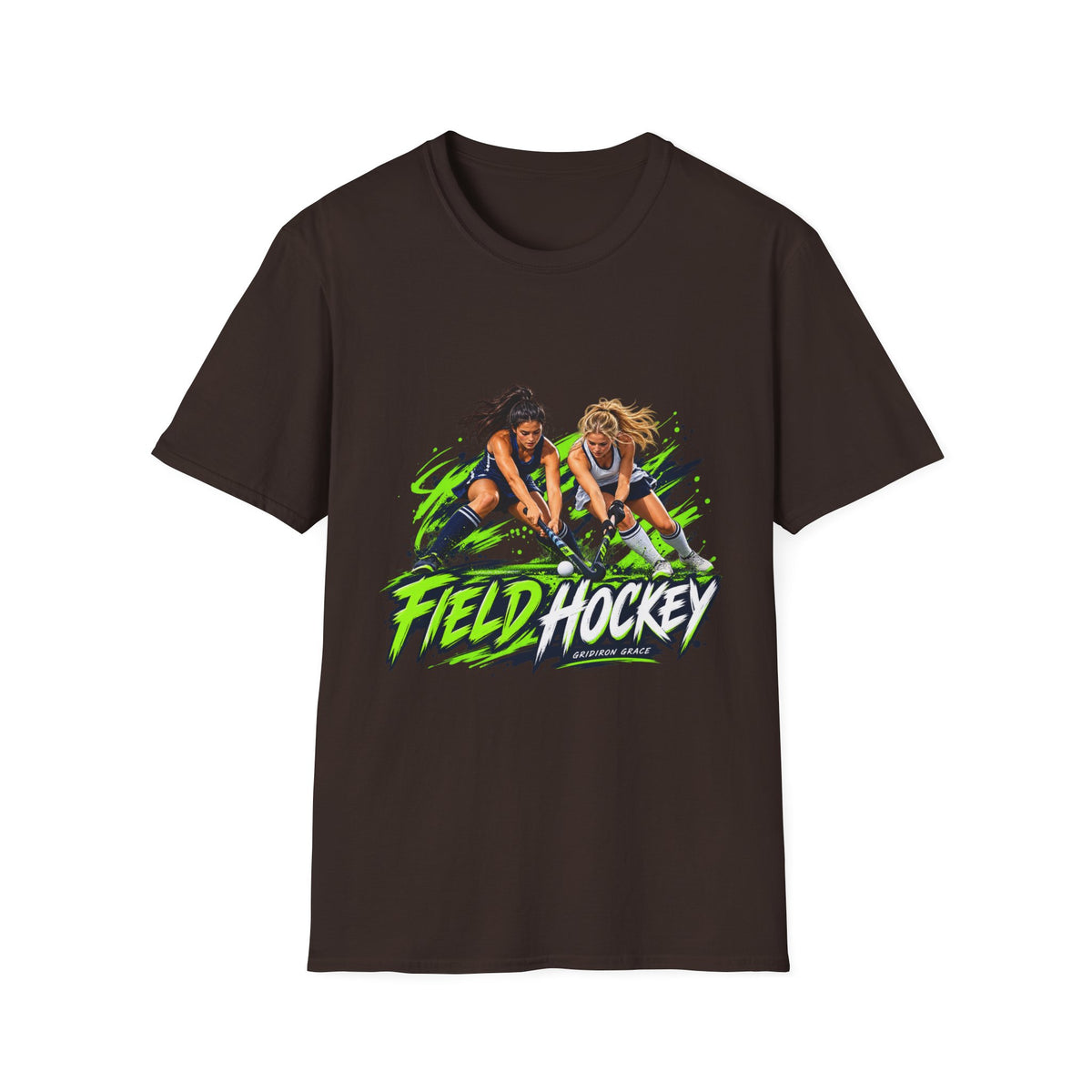 Field Hockey Players Graphic T-Shirt — Neon Action Sports Tee