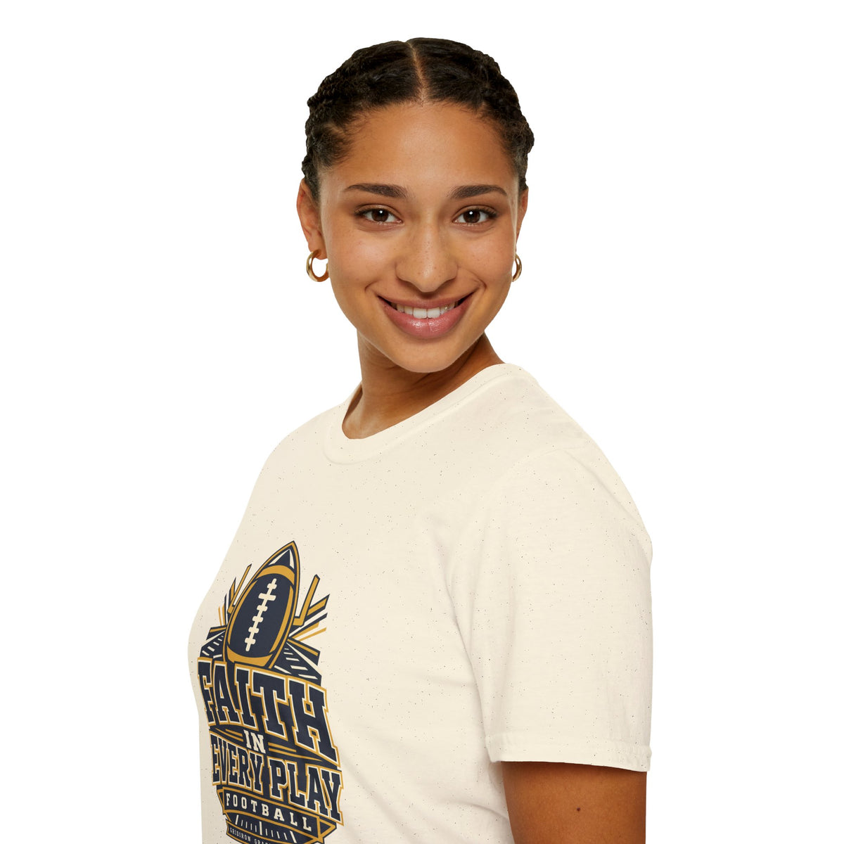 Faith in Every Play Football T-Shirt