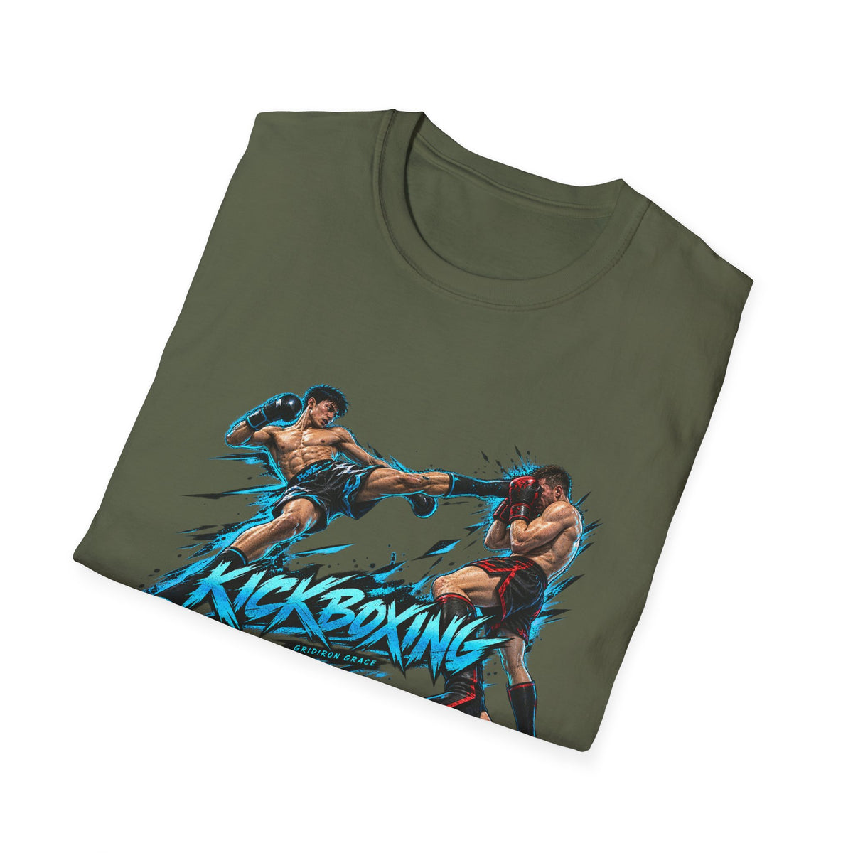 Kickboxing Graphic T-Shirt — Retro Fighters Design
