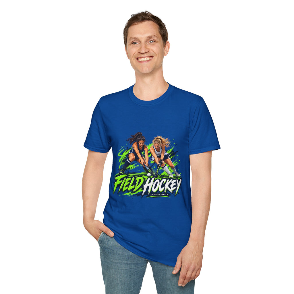 Field Hockey Players Graphic T-Shirt — Neon Action Sports Tee