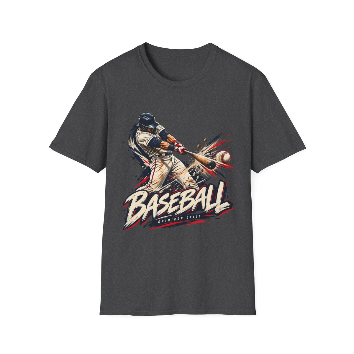 Baseball Batter Graphic T-Shirt — Vintage Action Sports Tee