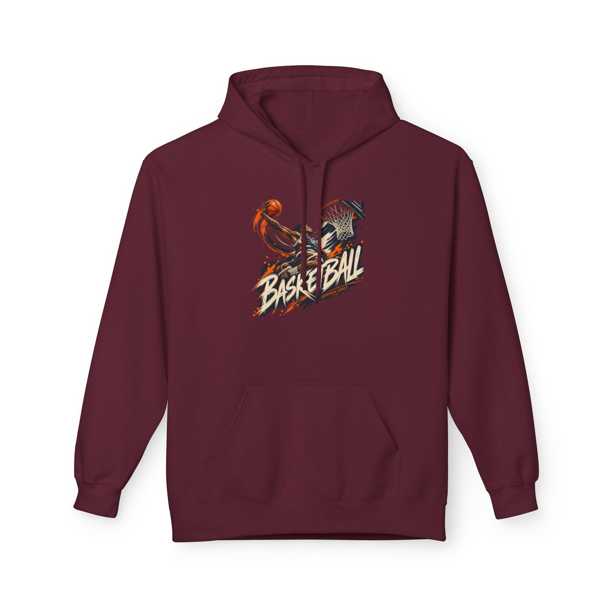 Basketball Graphic Hoodie — Retro Slam Dunk Pullover for Players & Fans
