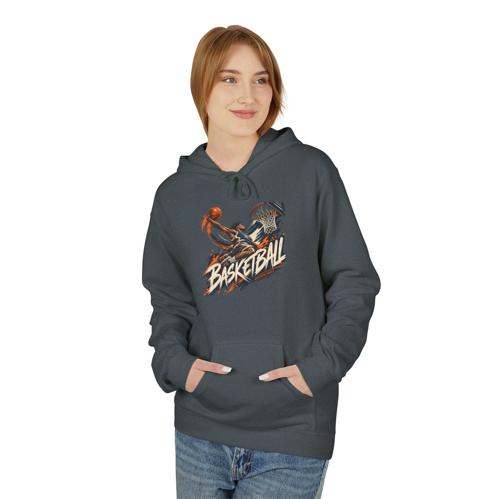 Basketball Graphic Hoodie — Retro Slam Dunk Pullover for Players & Fans