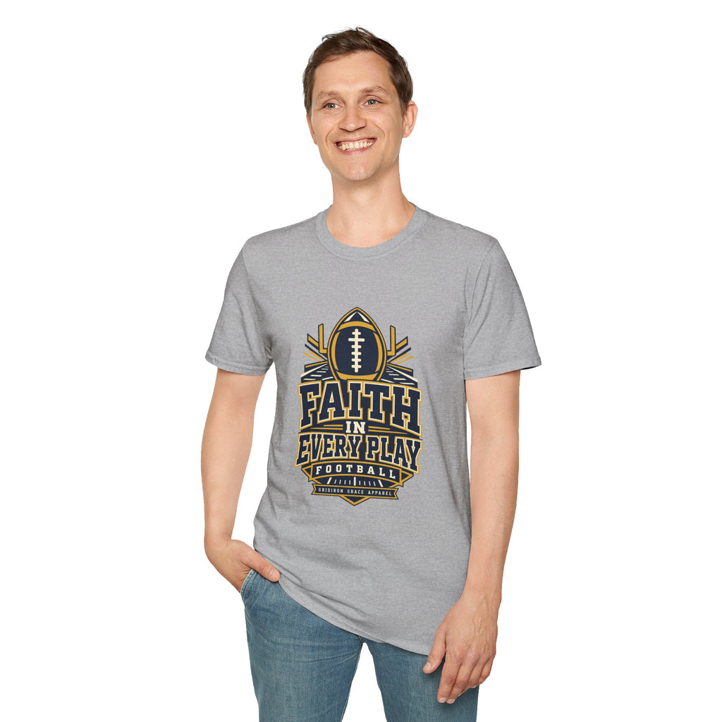 Faith in Every Play Football T-Shirt