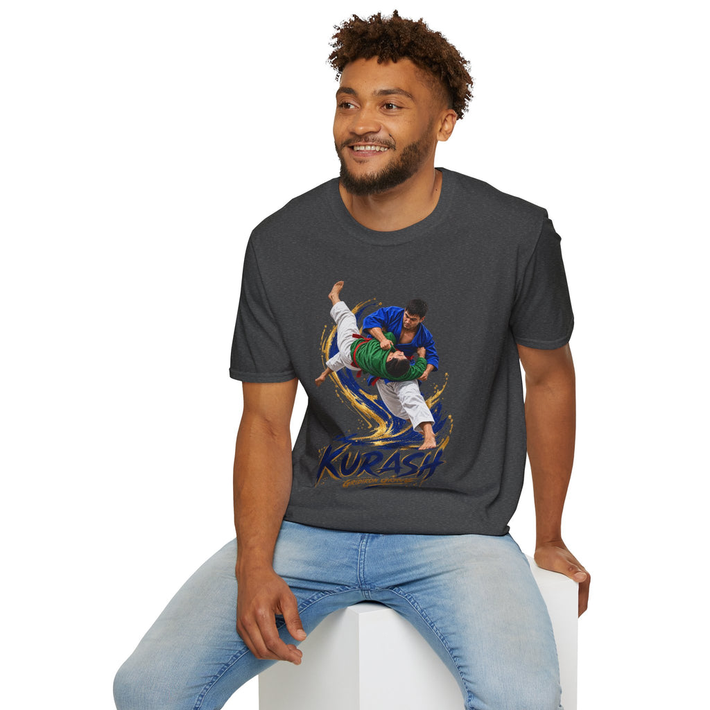 Kurash Wrestling T-Shirt — Traditional Kurash Throw Graphic Tee