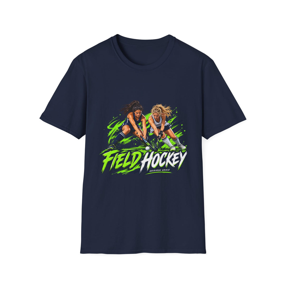 Field Hockey Players Graphic T-Shirt — Neon Action Sports Tee