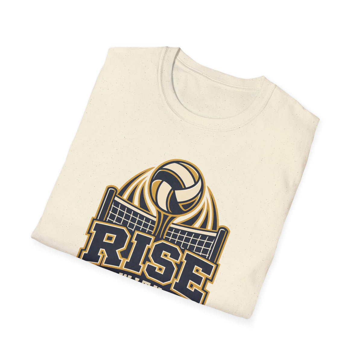 Volleyball "Rise With Grace" T-Shirt — Athletic Team Tee for Players & Fans