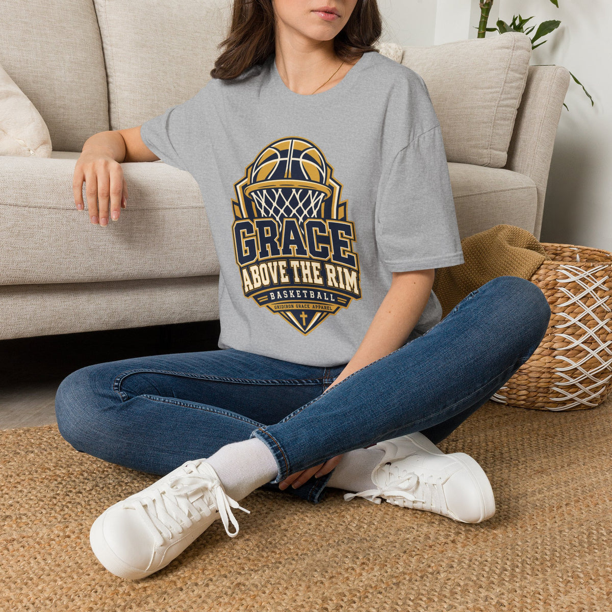 Grace Above the Rim Basketball T-Shirt