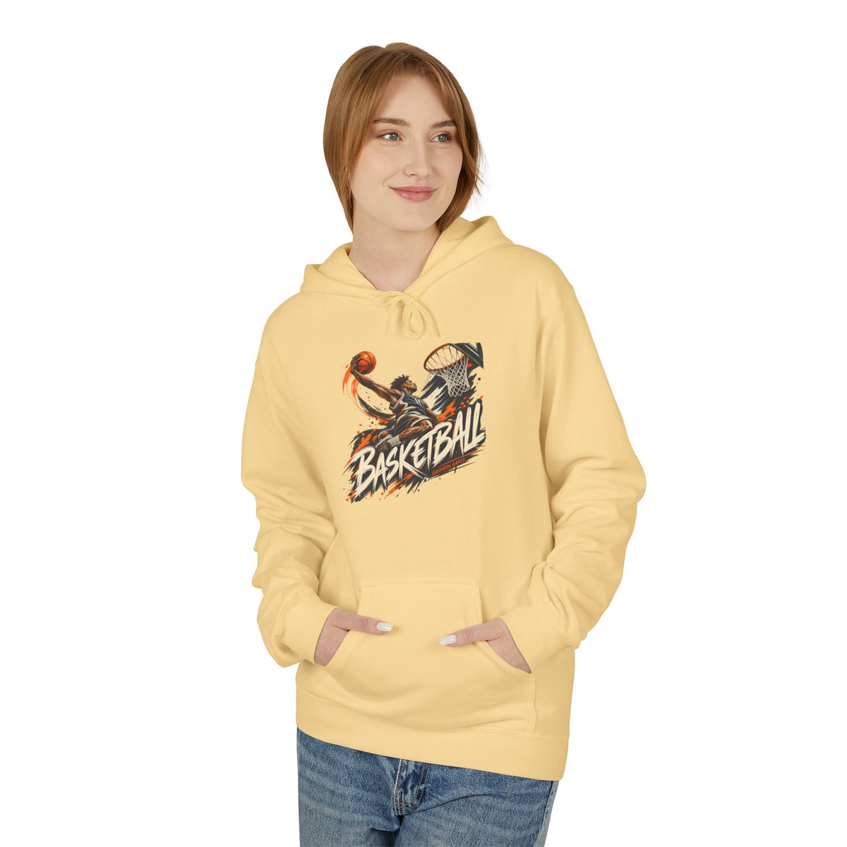 Basketball Graphic Hoodie — Retro Slam Dunk Pullover for Players & Fans