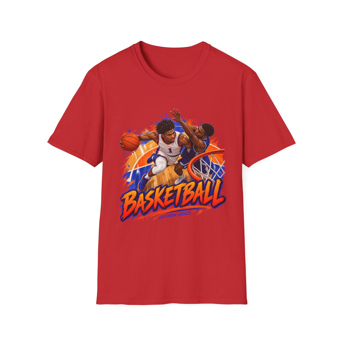 Basketball Action Tee — Vintage Hoop Graphic T-Shirt
