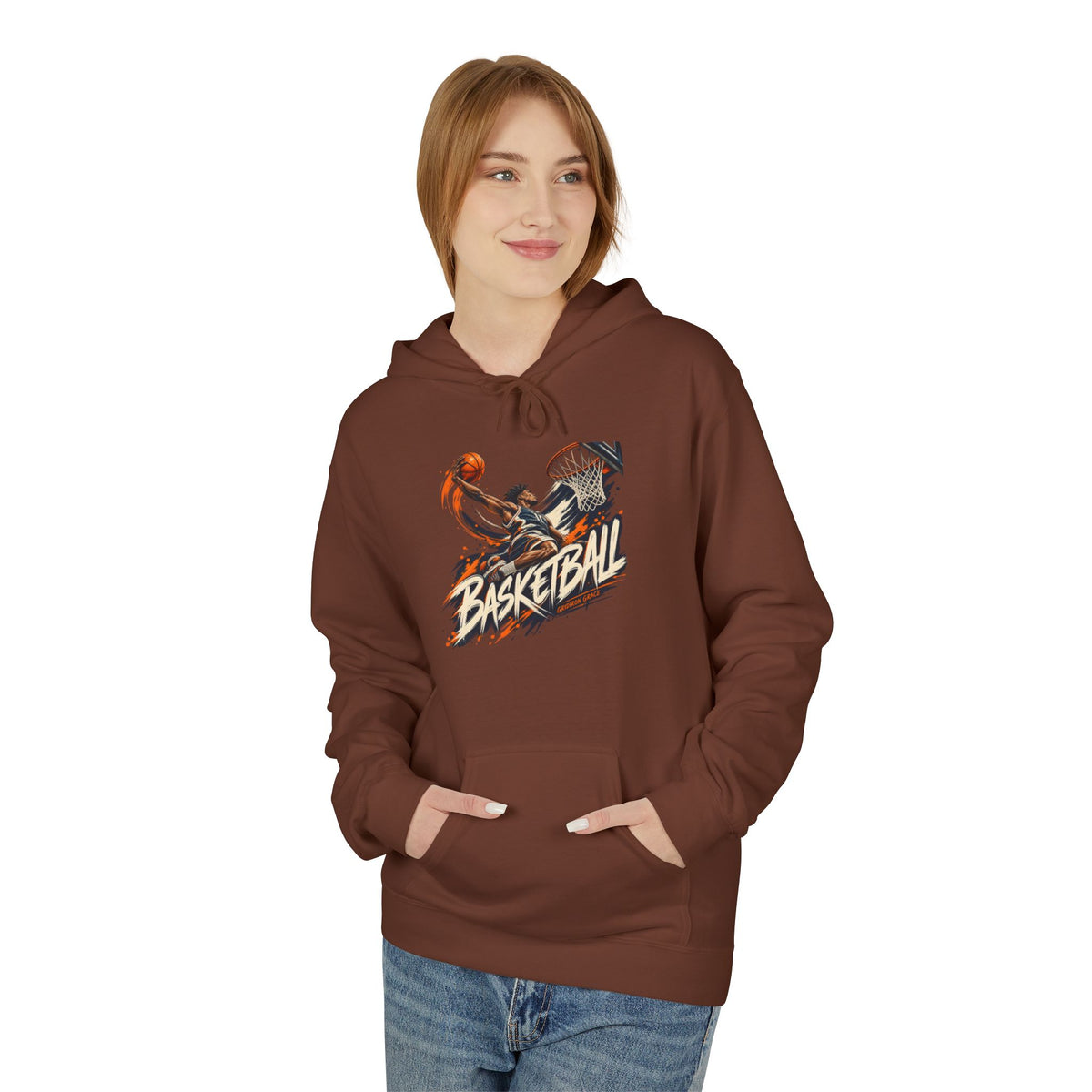 Basketball Graphic Hoodie — Retro Slam Dunk Pullover for Players & Fans