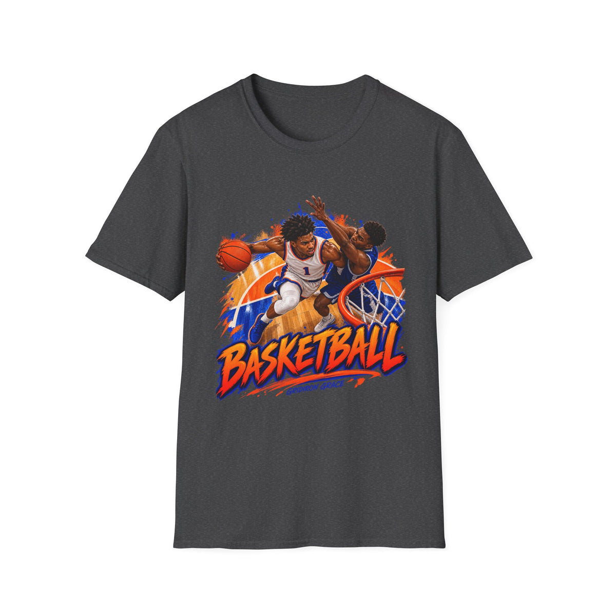 Basketball Action Tee — Vintage Hoop Graphic T-Shirt