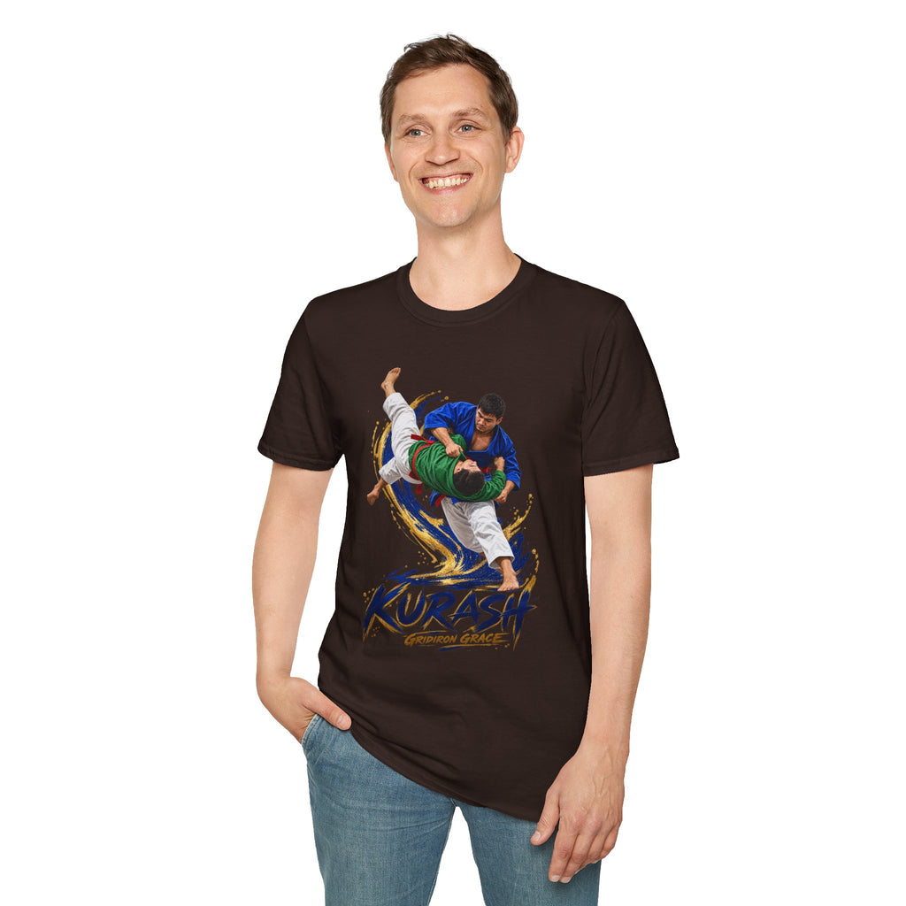 Kurash Wrestling T-Shirt — Traditional Kurash Throw Graphic Tee