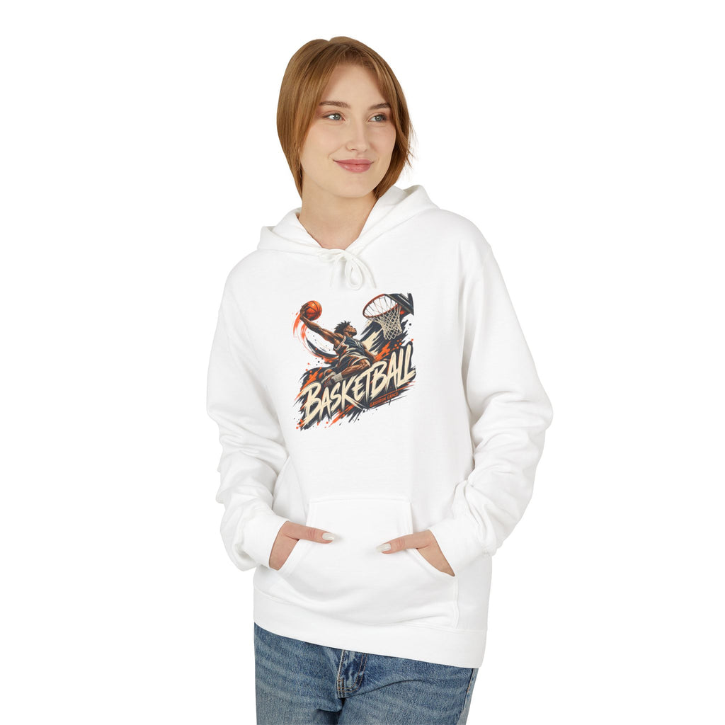 Basketball Graphic Hoodie — Retro Slam Dunk Pullover for Players & Fans