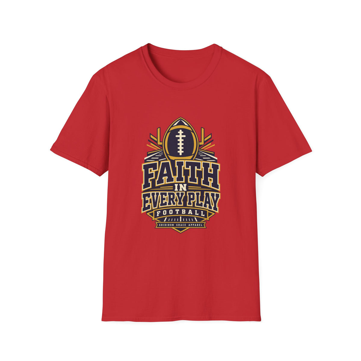 Faith in Every Play Football T-Shirt