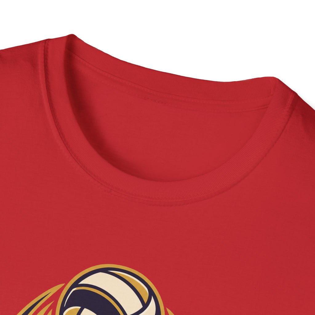 Volleyball "Rise With Grace" T-Shirt — Athletic Team Tee for Players & Fans