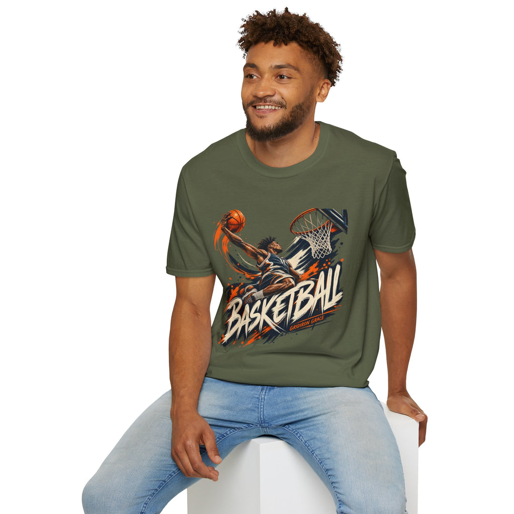 Basketball Dunk Graphic T-Shirt