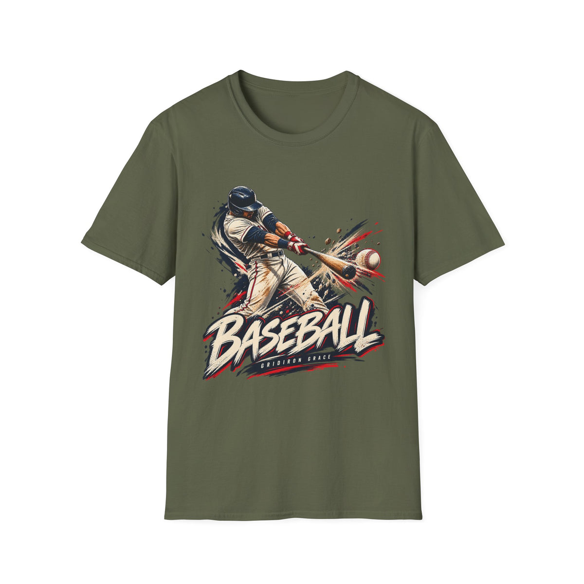 Baseball Batter Graphic T-Shirt — Vintage Action Sports Tee