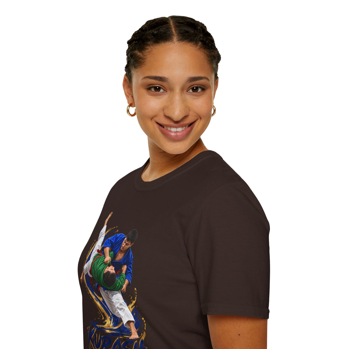 Kurash Wrestling T-Shirt — Traditional Kurash Throw Graphic Tee
