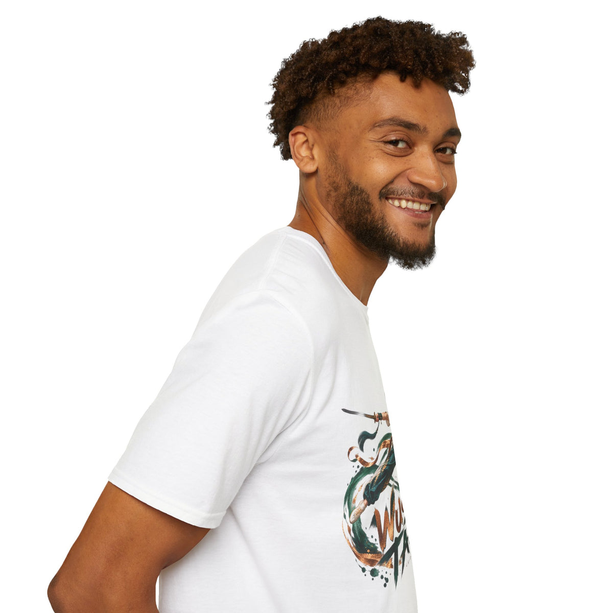 Wushu Taolu Martial Arts T-Shirt — Dynamic Fighter Illustration Tee