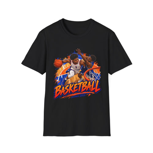 Basketball Action Tee — Vintage Hoop Graphic T-Shirt