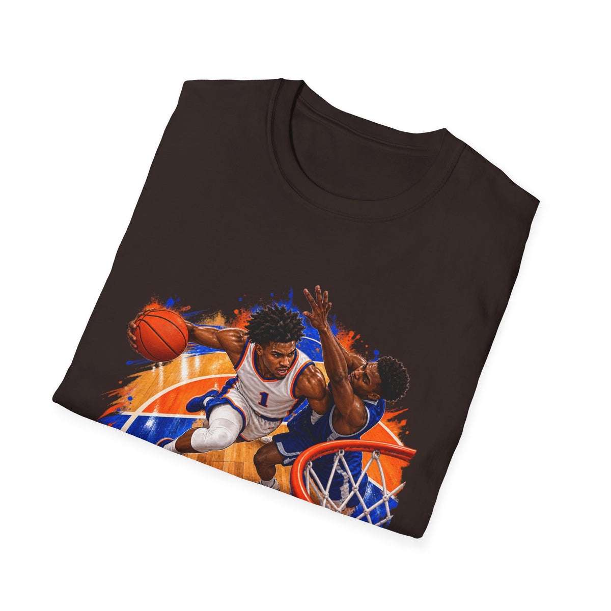 Basketball Action Tee — Vintage Hoop Graphic T-Shirt