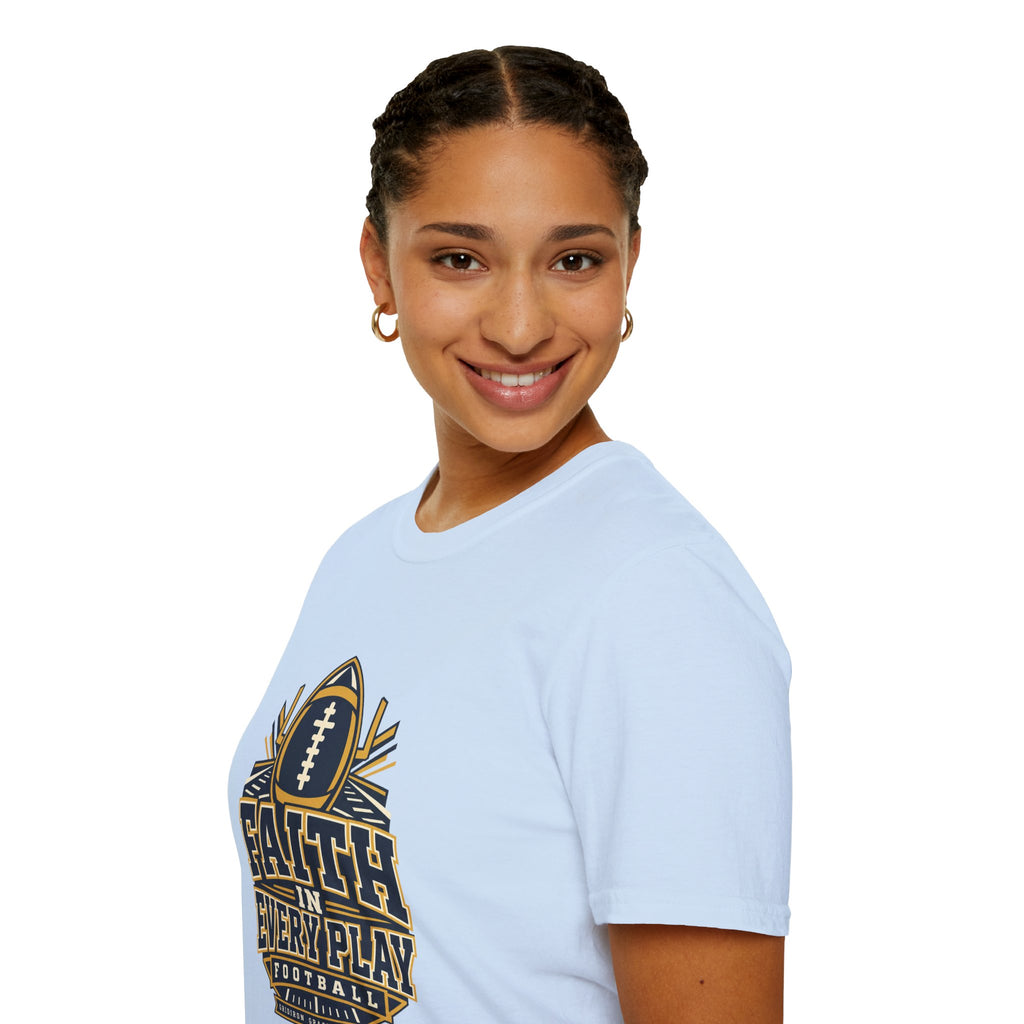Faith in Every Play Football T-Shirt
