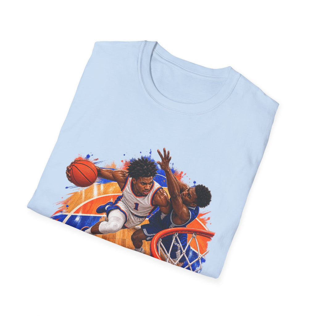 Basketball Action Tee — Vintage Hoop Graphic T-Shirt