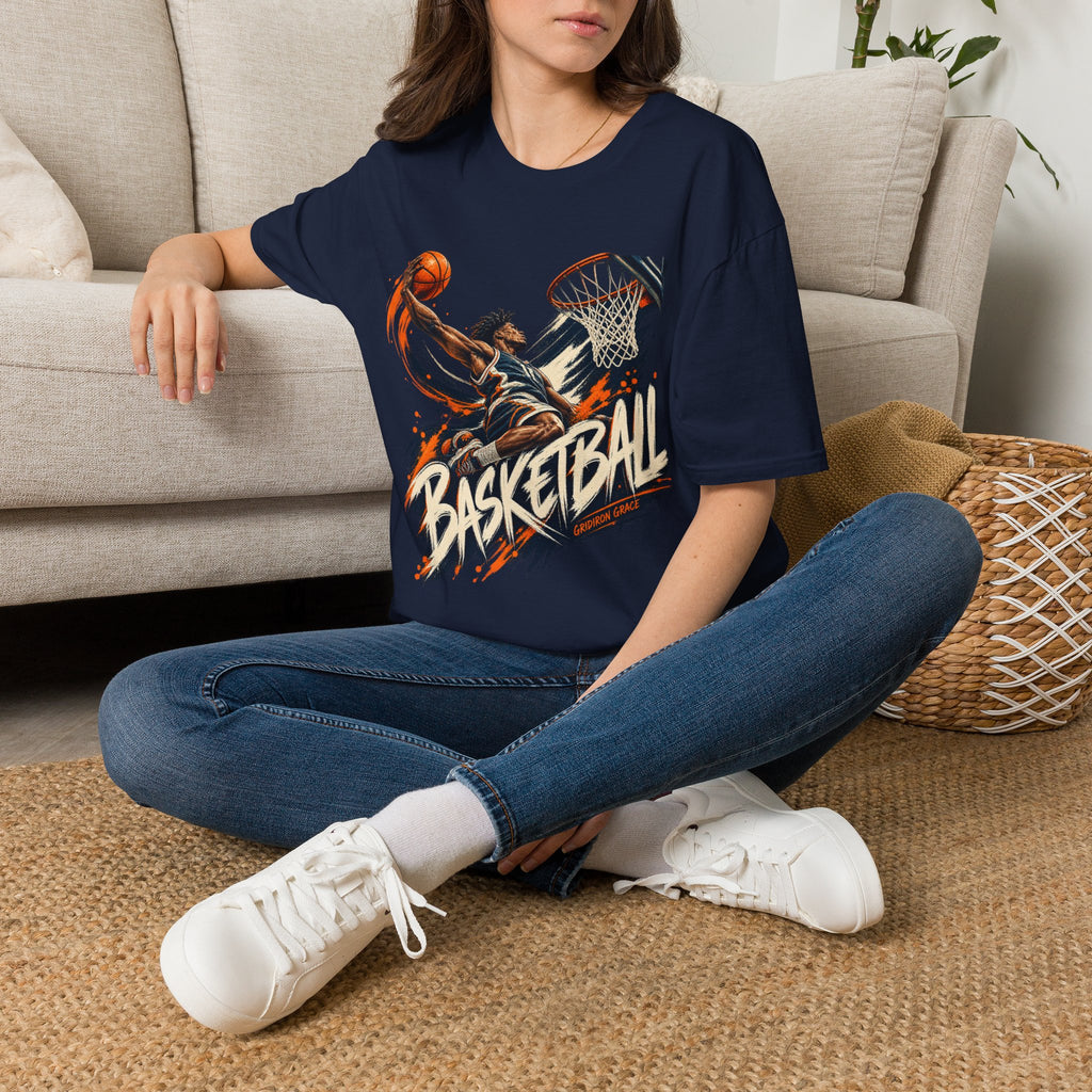 Basketball Dunk Graphic T-Shirt