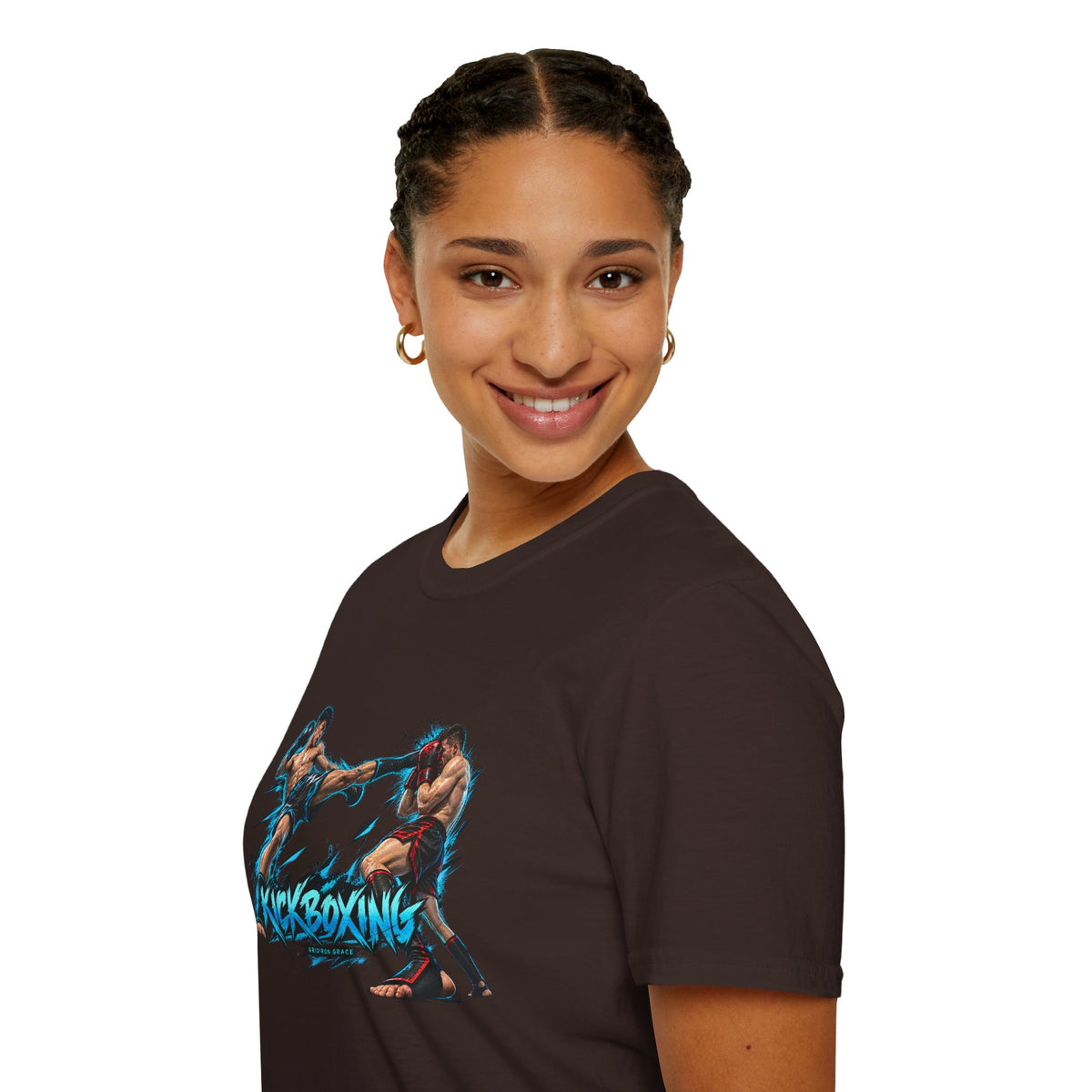 Kickboxing Graphic T-Shirt — Retro Fighters Design