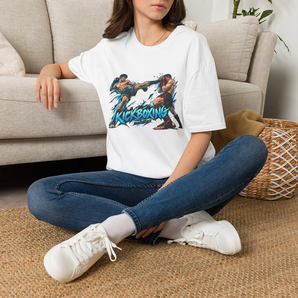 Kickboxing Graphic T-Shirt — Retro Fighters Design