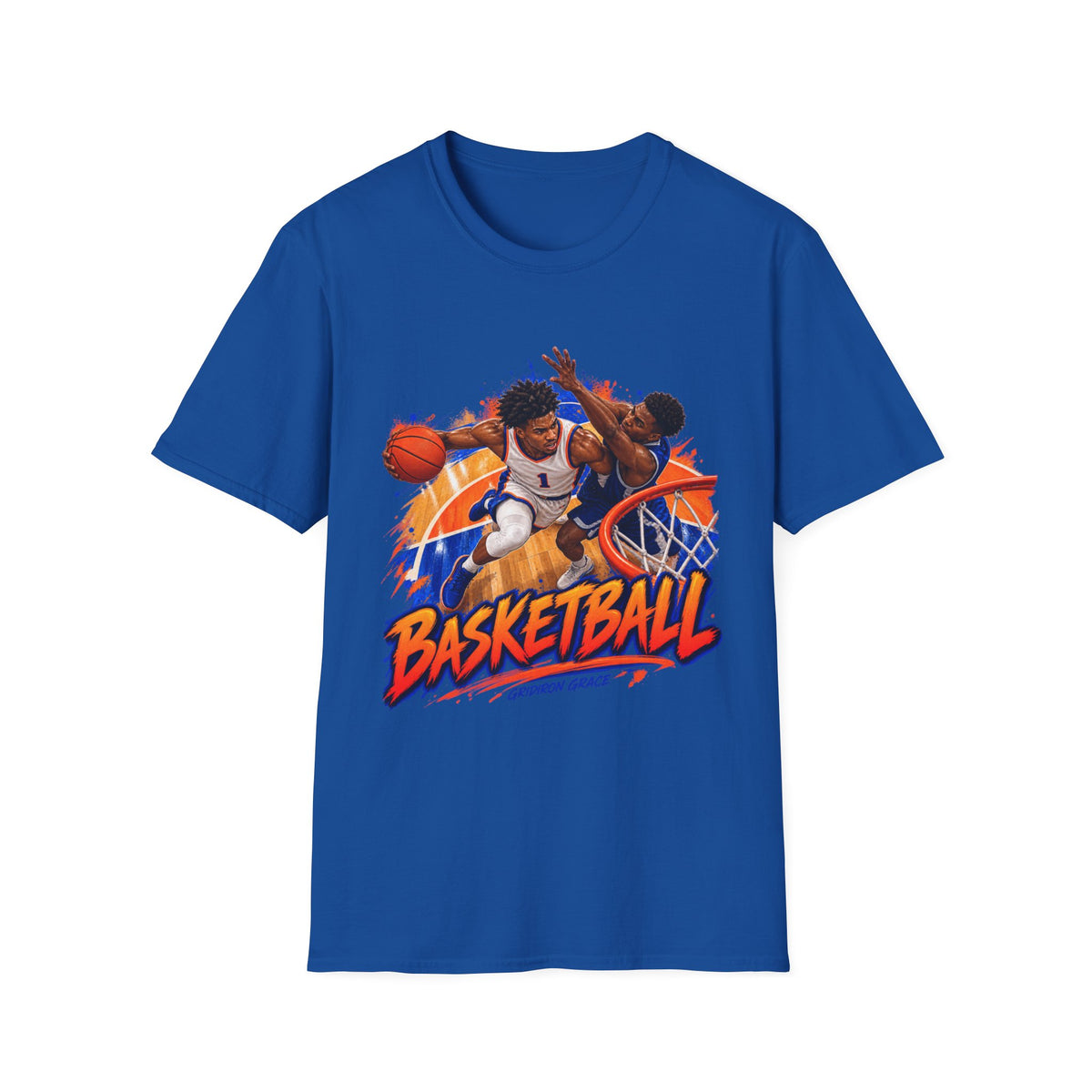 Basketball Action Tee — Vintage Hoop Graphic T-Shirt