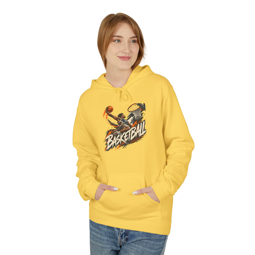 Basketball Graphic Hoodie — Retro Slam Dunk Pullover for Players & Fans