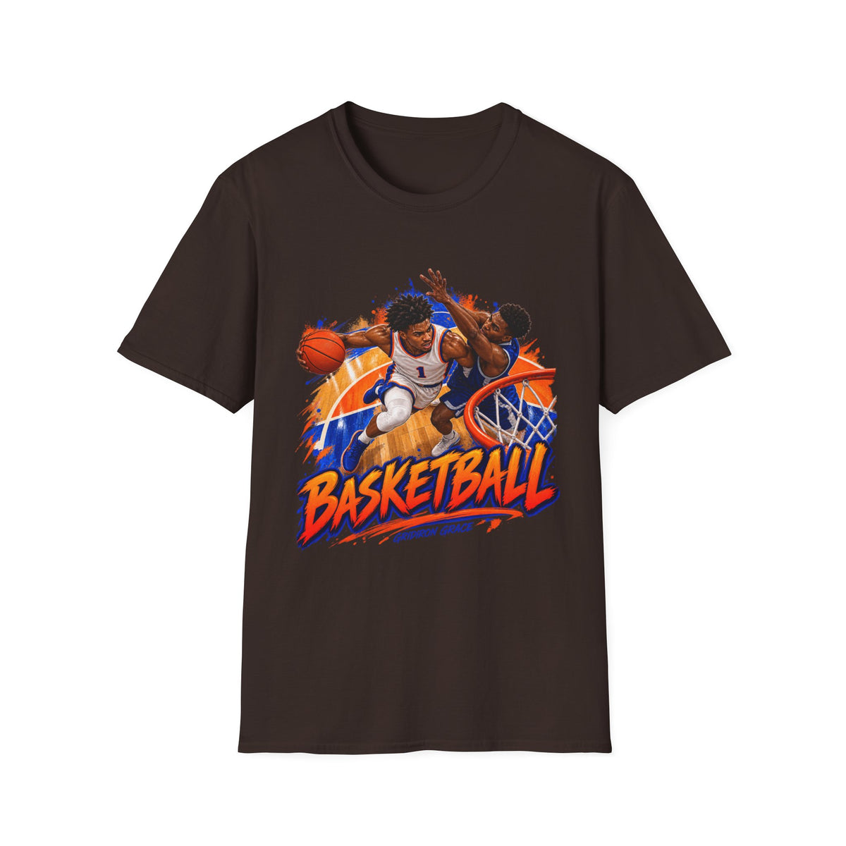 Basketball Action Tee — Vintage Hoop Graphic T-Shirt