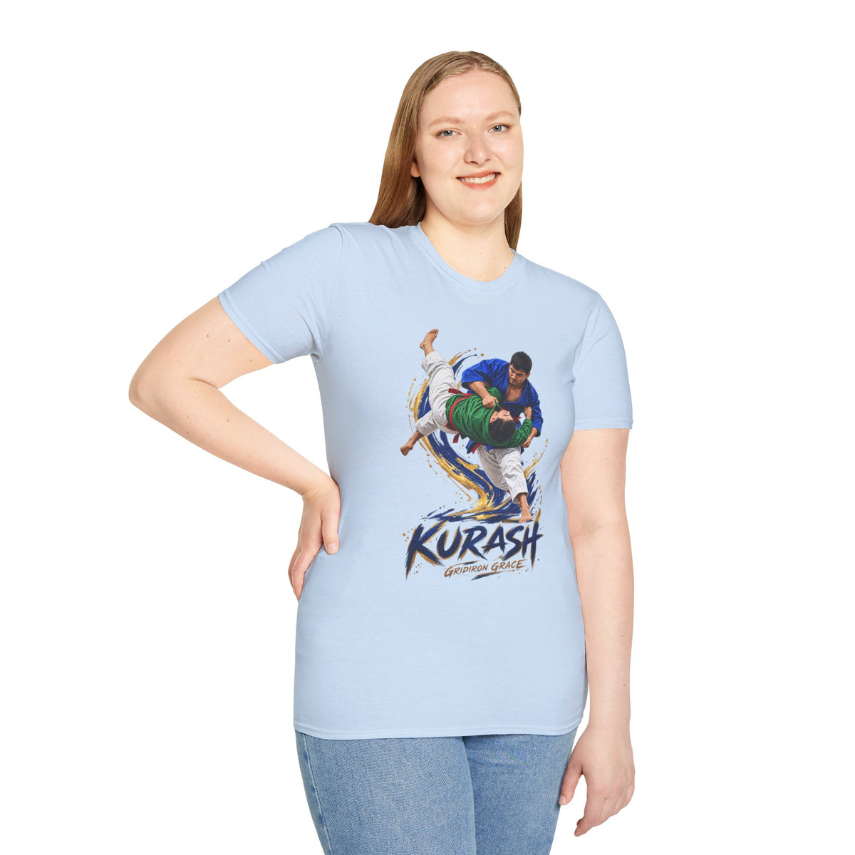 Kurash Wrestling T-Shirt — Traditional Kurash Throw Graphic Tee