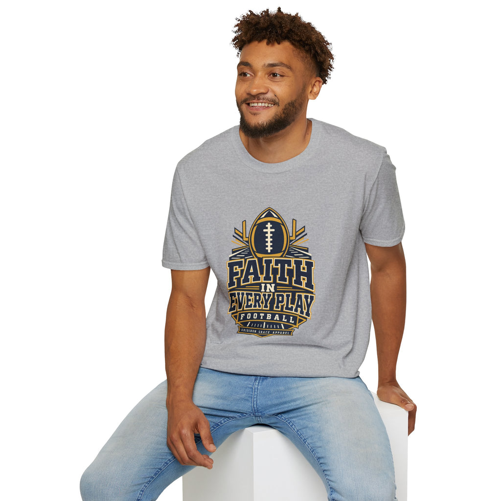Faith in Every Play Football T-Shirt
