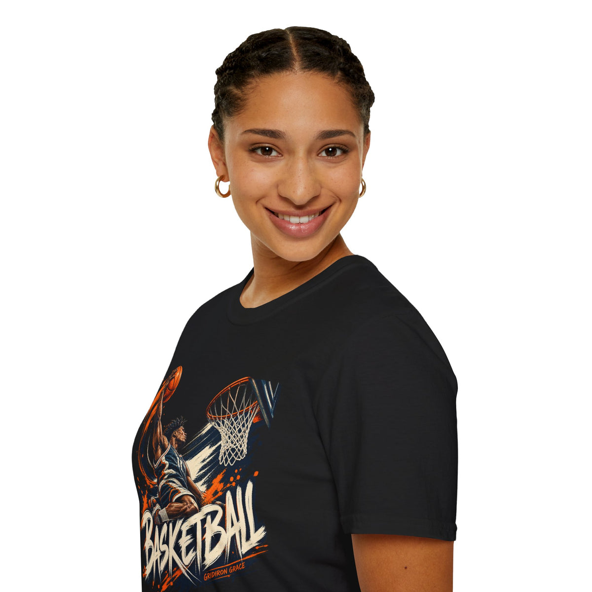 Basketball Dunk Graphic T-Shirt