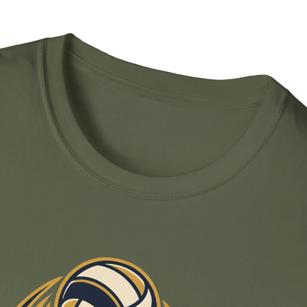 Volleyball "Rise With Grace" T-Shirt — Athletic Team Tee for Players & Fans