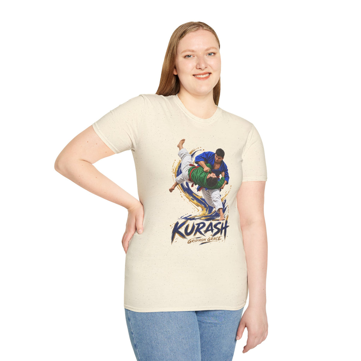 Kurash Wrestling T-Shirt — Traditional Kurash Throw Graphic Tee