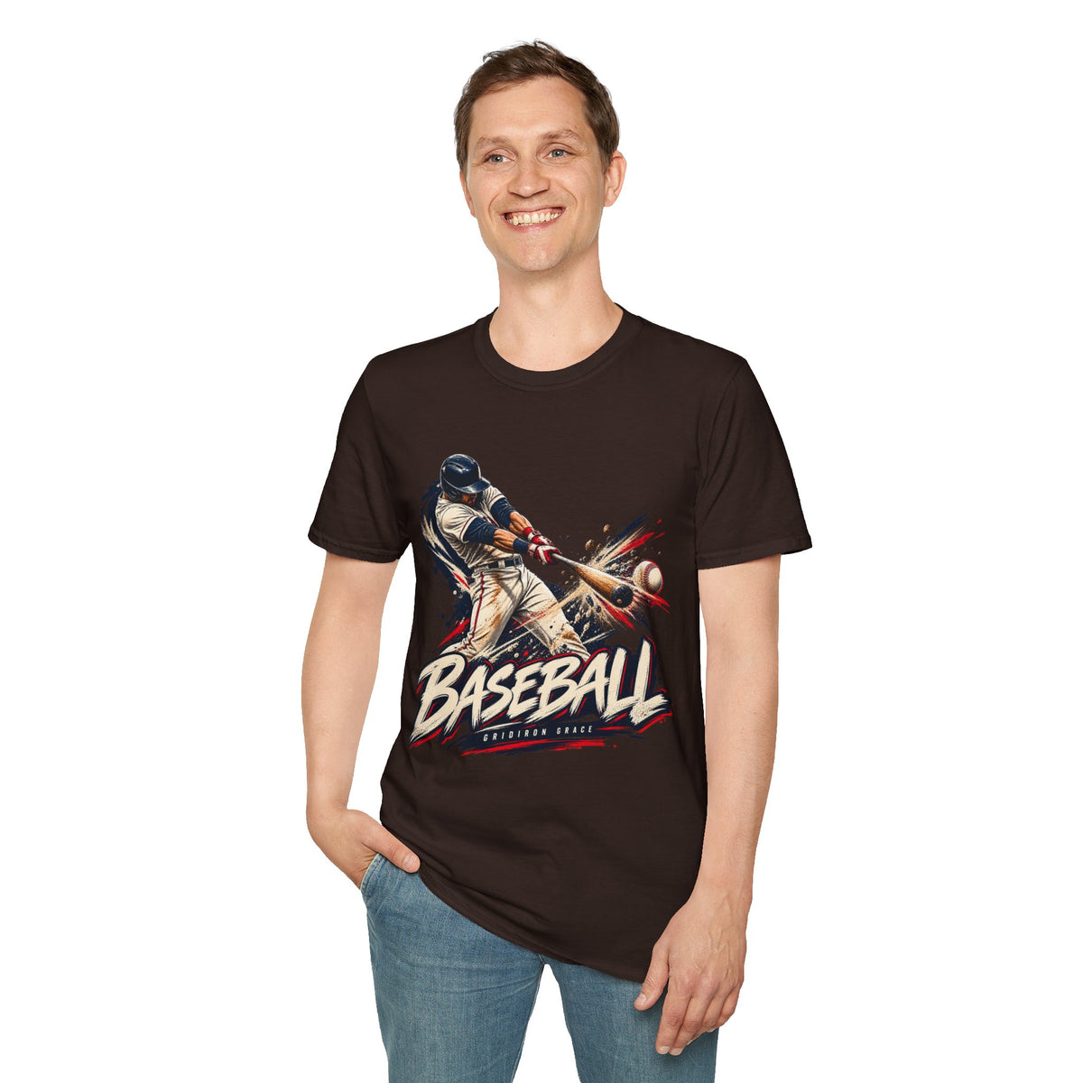 Baseball Batter Graphic T-Shirt — Vintage Action Sports Tee