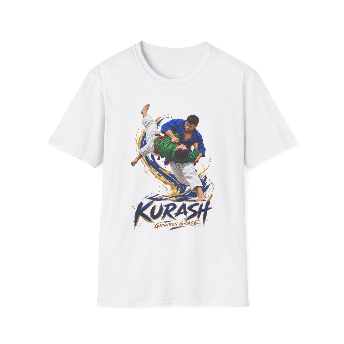Kurash Wrestling T-Shirt — Traditional Kurash Throw Graphic Tee